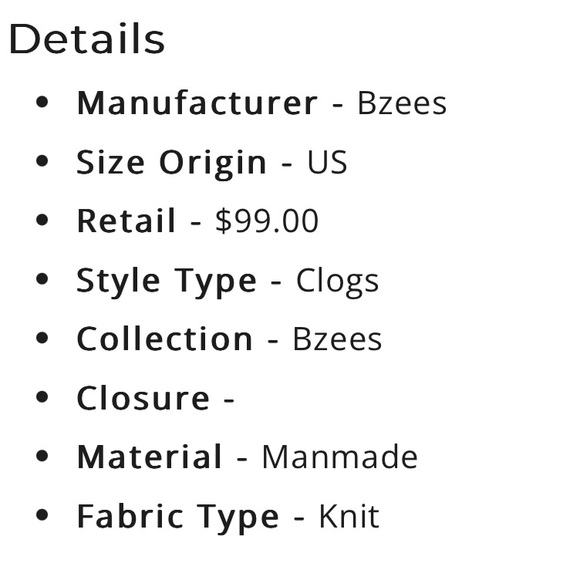 Bzees Energy washable knit clogs BRAND NEW. Never worn HTF - Picture 3 of 3